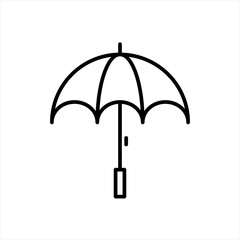 Umbrella sign icon. Rain protection symbol. Flat design style.