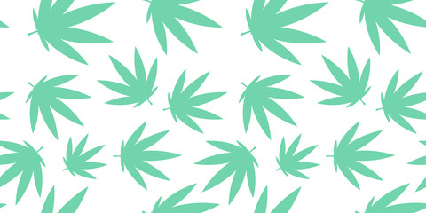 pale green cannabis pattern