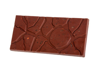 milk chocolate isolated on the white