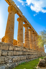 Temple of Juno (Tempio di Giunone) Hera. Valle dei Templi (Valley of the Temples). Agrigento Sicily Italy.