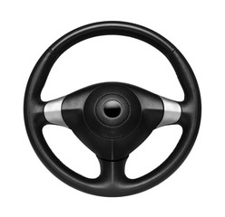 Steering wheel, isolated
