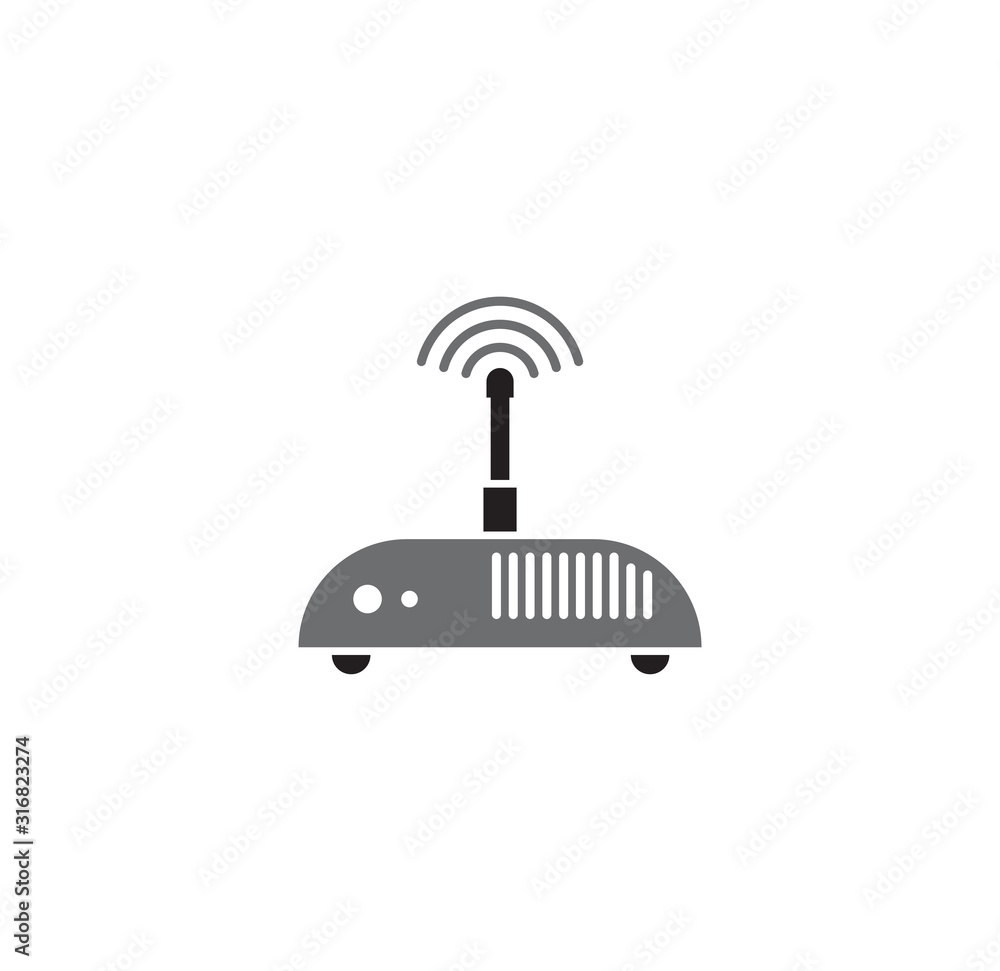 Poster technology related icon on background for graphic and web design. simple illustration. internet conc