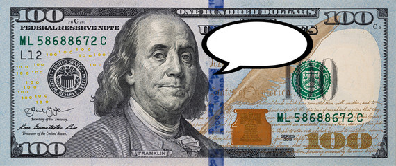 100 dollar banknote iwith say clipart