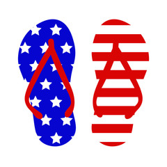 Flip flop American Flag  Independence day