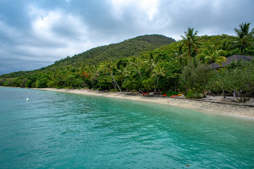 Welcome Bay on Fitzroy Island next to Ferry terminal outside of Cairns, Queensland Australia.