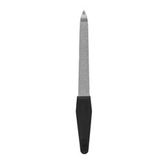 Metal nail file on a white background. Isolated. Manicure and pedicure tool. For beauty salon and...