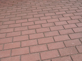 Paving slab in perspective, background