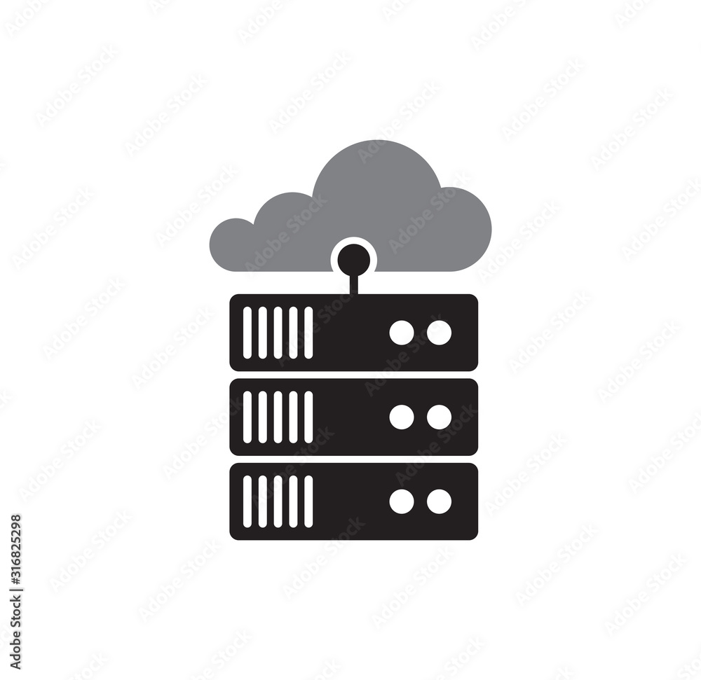 Poster technology related icon on background for graphic and web design. simple illustration. internet conc