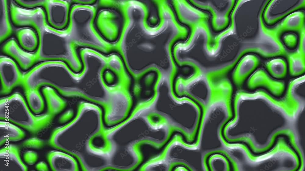 Poster liquid paint looping animated background. fluid flowing wavy texture, 3d render dynamic wallpaper. s