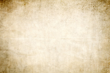 Old crumpled paper background or texture