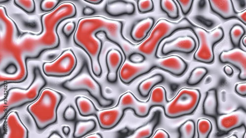 Poster liquid paint looping animated background. fluid flowing wavy texture, 3d render dynamic wallpaper. s