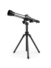Telescope on tripod illustration isolated on white
