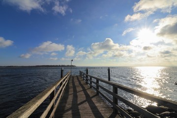 Holzsteg an der Ostsee