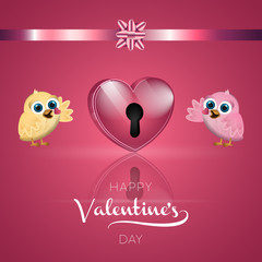 Valentines day greeting card