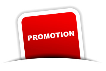 red vector banner promotion