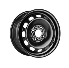 Steel wheel rim isolated on white