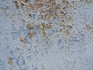 Blue-gray rough surface with rust background 