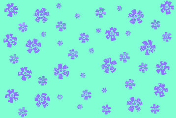 Fototapeta na wymiar Trendy Amazing Seamless Flower Pattern