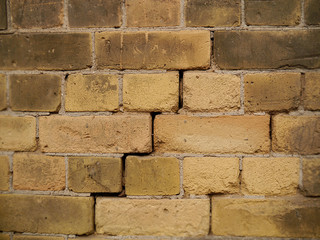 Old brick wall closeup, background