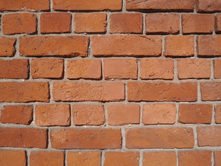 Old brick wall closeup, background