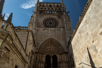 front door of burgos cathedral