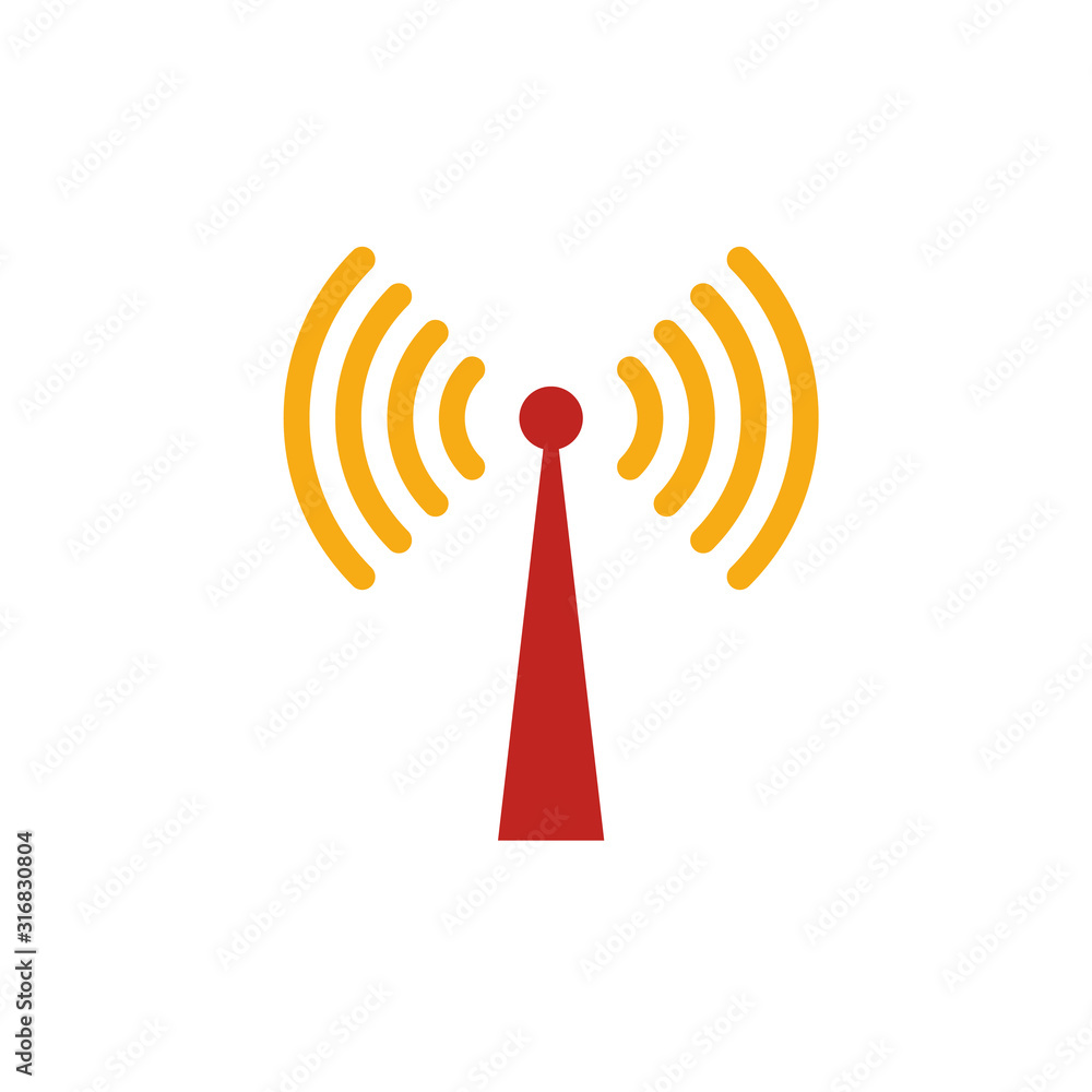 Poster broadcasting icon. flat creative element from advertising icons collection. colored broadcasting ico