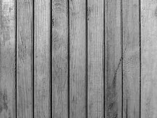 Wooden planks in black and white, background