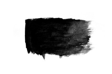 Fototapeta premium Abstract black ink texture Japan style on a white background.