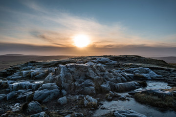 Mount Slemish sunset scenes