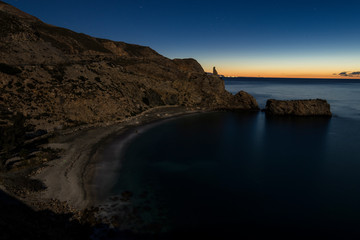 sunset on beach