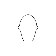 User icon. Profile photo avatar. Fake profile symbol.. Logo design element