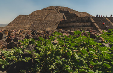 Teotihuacan, Mexico -May 2019 The city and the archaeological site covers a total surface area of...