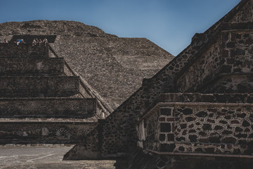 Teotihuacan, Mexico -May 2019 The city and the archaeological site covers a total surface area of...