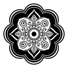 Ethnic Mandala Ornament. Arabic, Pakistan, Moroccan, Turkish, Indian, Spain motifs