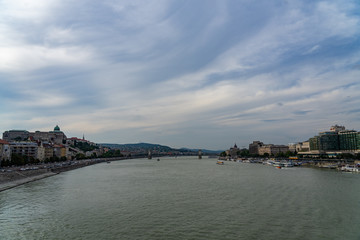 Panorama cityscape view in Budapest, Hungary.