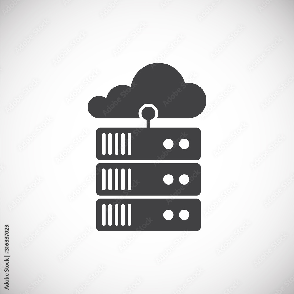 Poster technology related icon on background for graphic and web design. simple illustration. internet conc
