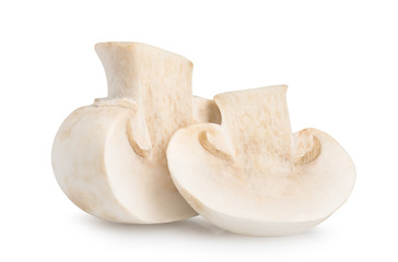 Two champignon mushroom