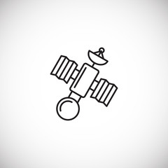 Technolgy related outline icon on background for graphic and web design. Simple illustration. Internet concept symbol for website button or mobile app