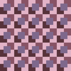 Repeating seamless square grid vector pattern for design work or scrapbooking