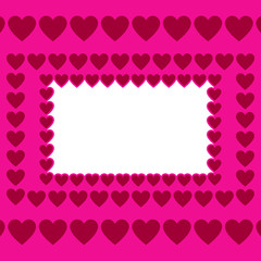 Pink heart background with empty place for text, greeting card for Valentine's day, wedding, mother's day, copy space