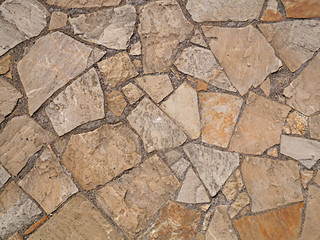 Masonry. The texture of the stones surface, background.