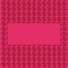 Pink heart background with empty place for text, greeting card for Valentine's day, wedding, mother's day, copy space