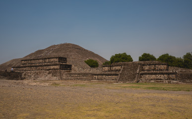Teotihuacan, Mexico -May 2019 The city and the archaeological site covers a total surface area of...