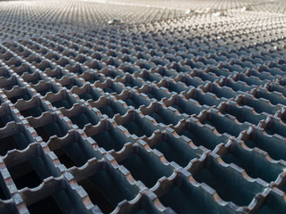  Metal grating for passage on the gantry crane.
