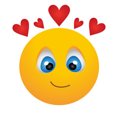 very cute smiley whith love 
