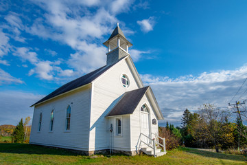 Fototapeta na wymiar Knox Presbyterian Church Crystal Falls, Arundel, Quebec, Canada