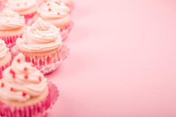 Valentine day love cupcakes