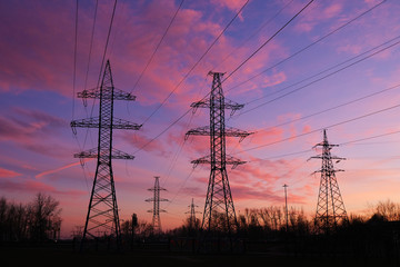Power line energy electricity voltage