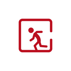 Danger Confined Space Symbol Sign, Vector Illustration.