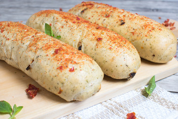 fine artisan parmesan and tomato bread